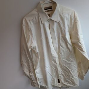 Roundtree & Yorke Cream Dress Shirt